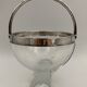 Ice bucket silver metal crystal block 1970