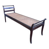English mahogany and canning bench