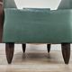 Pair of Art Decò armchairs in walnut and green leather, 1940