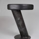 Solid wood sculptural side table, original contemporary design, logniture