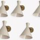 5 Italian wall lights in the 50s style