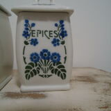 Series of 5 spice pots