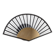 Vintage wall sconce in the shape of a fan - glass tubes and gold metal, Hollywood Regency design, Italy 1980s.