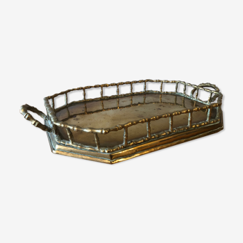 Ancient gold bronze tray