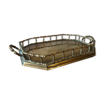 Ancient gold bronze tray