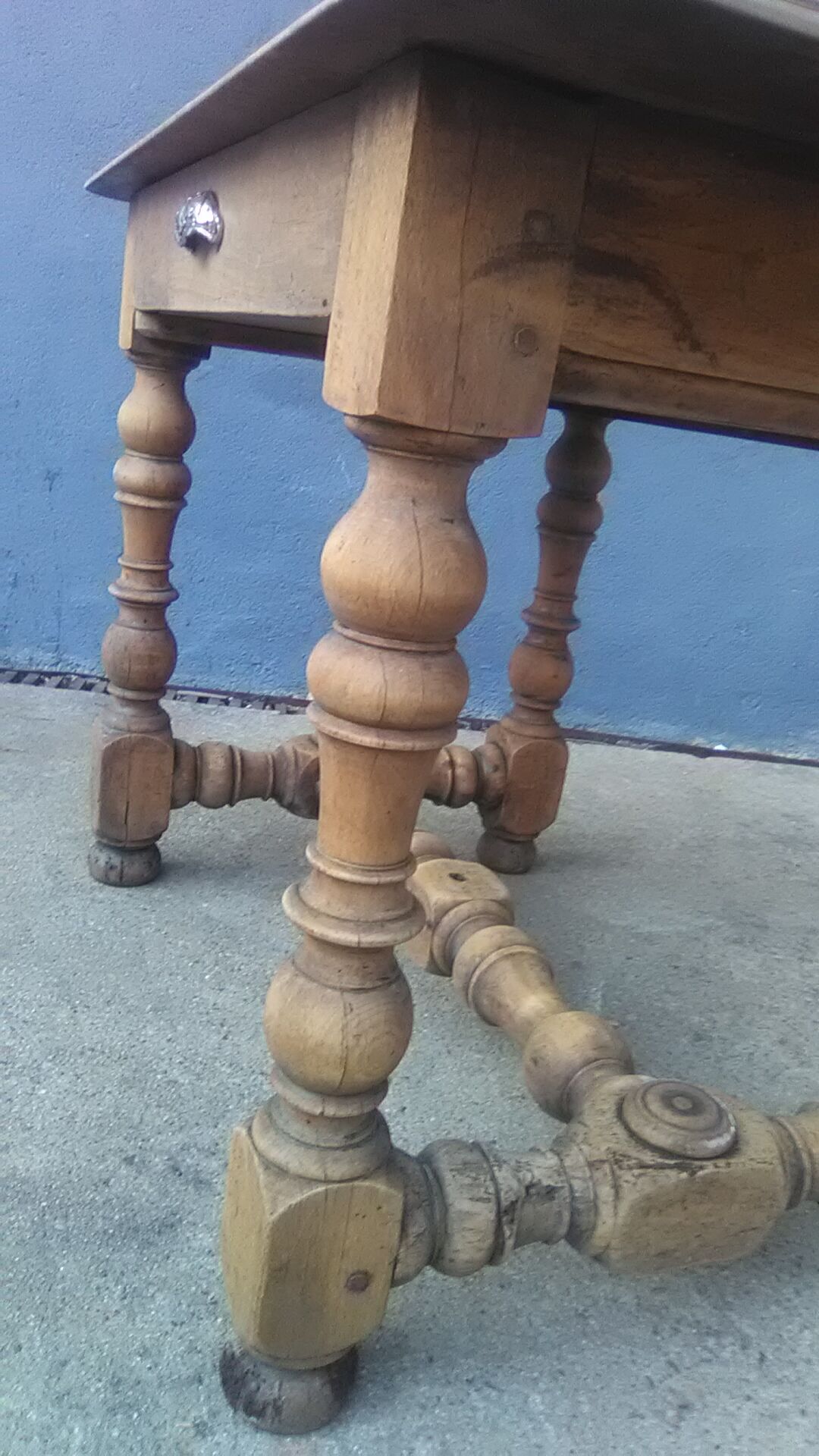 Pickled rustic side table