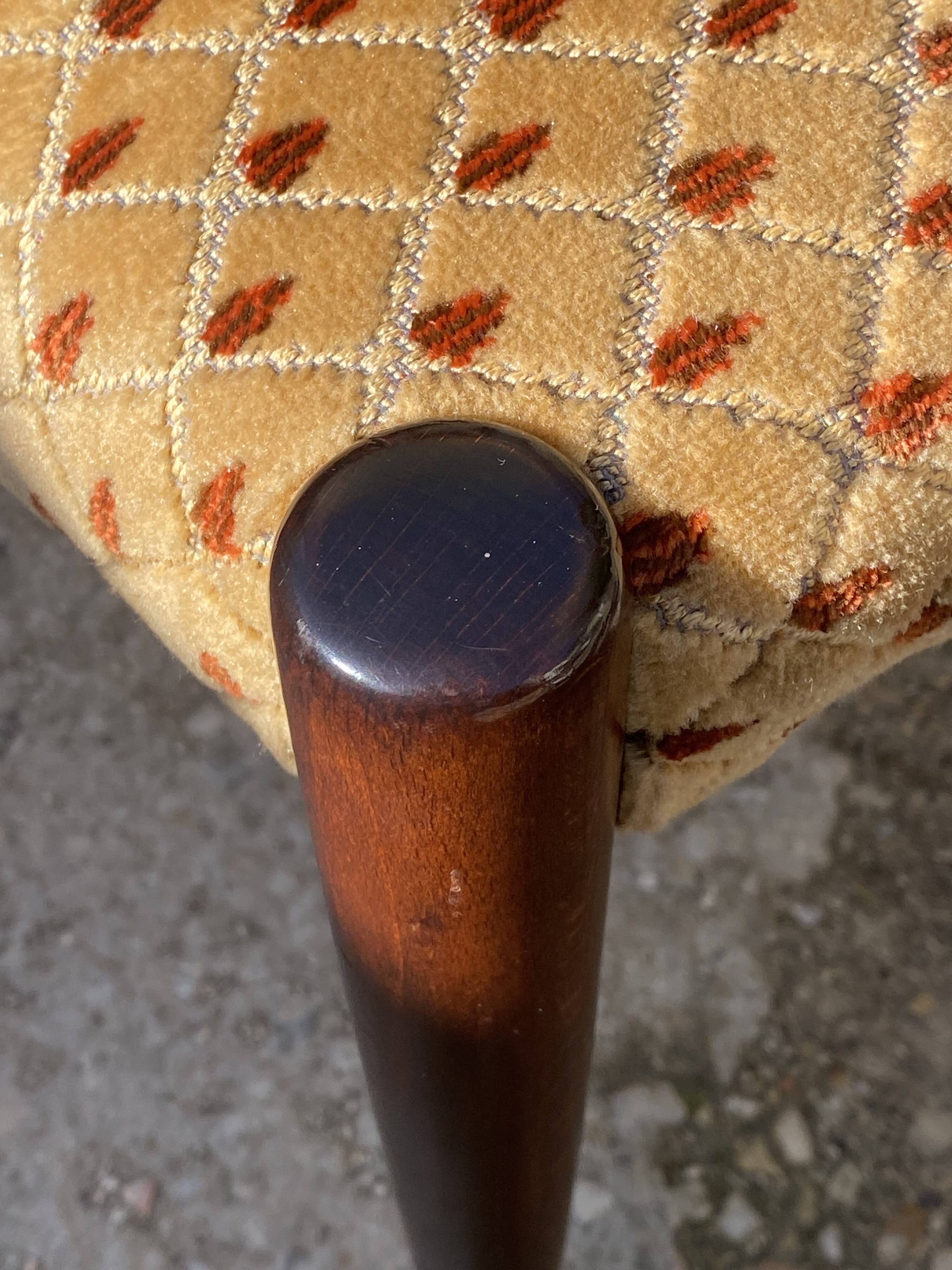Lot of 6 vintage Scandinavian chairs from the 1950s in rosewood.
