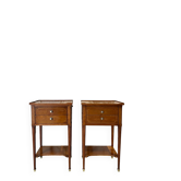 Paire de chevets de style Directoire en merisier, 20e siècle