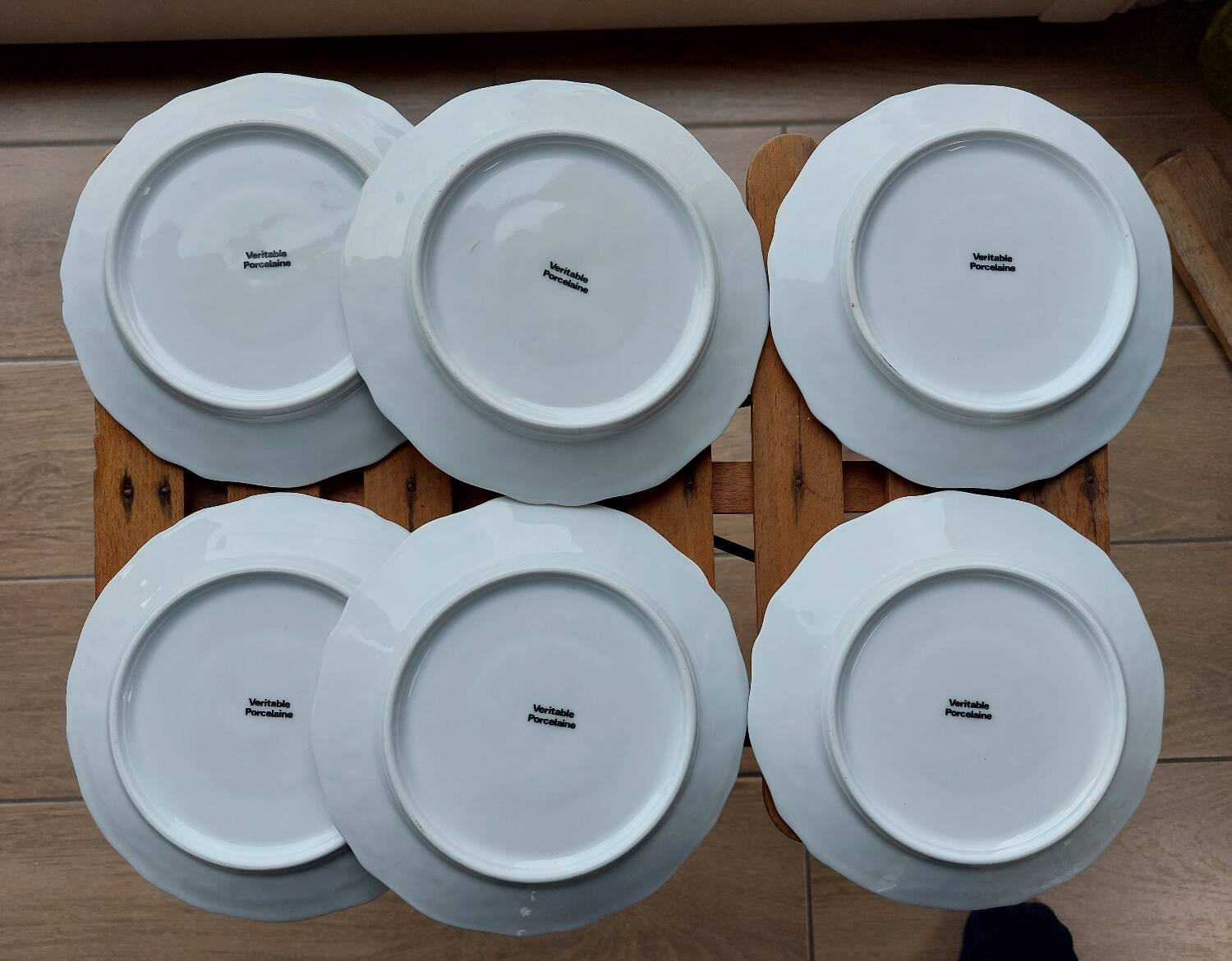 Old porcelain cheese plates