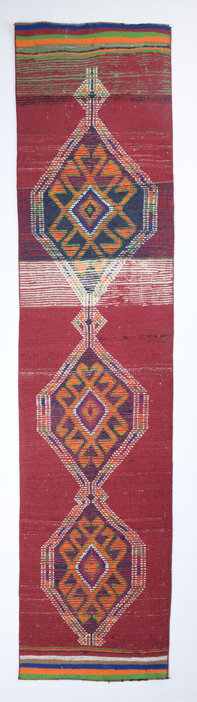 3x12 Vintage Herki Runner Rug,83x358Cm