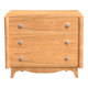 Art Deco chest of drawers in raw oak
