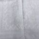Nappe vintage blanche aux lilas, monogrammée  GSS