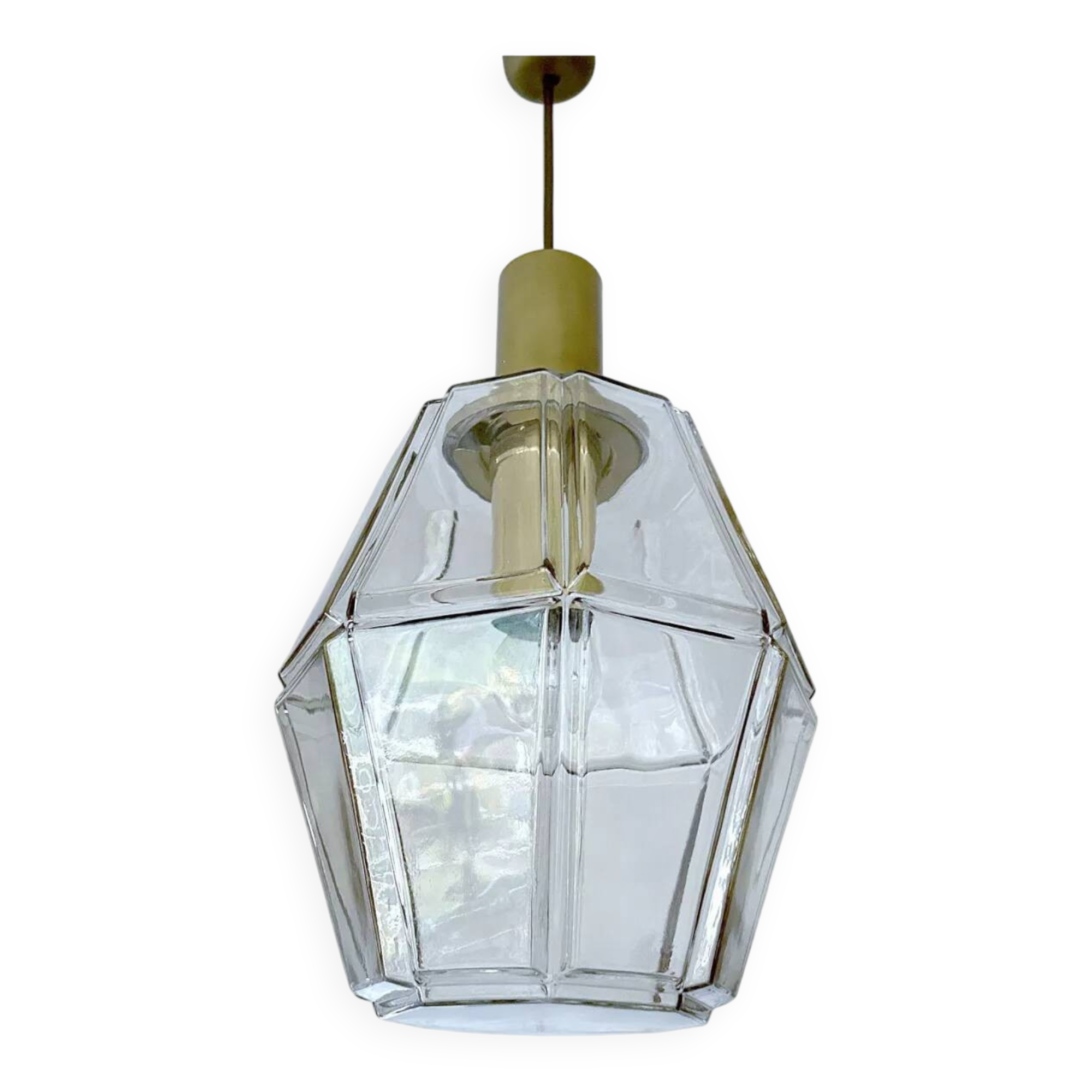 Vintage Limburg Glass Pendant Light