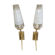 Pair of wall light 1 vintage fire
