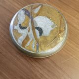 So-called "vanity" box in cloisonné enameled brass, rare and vintage.