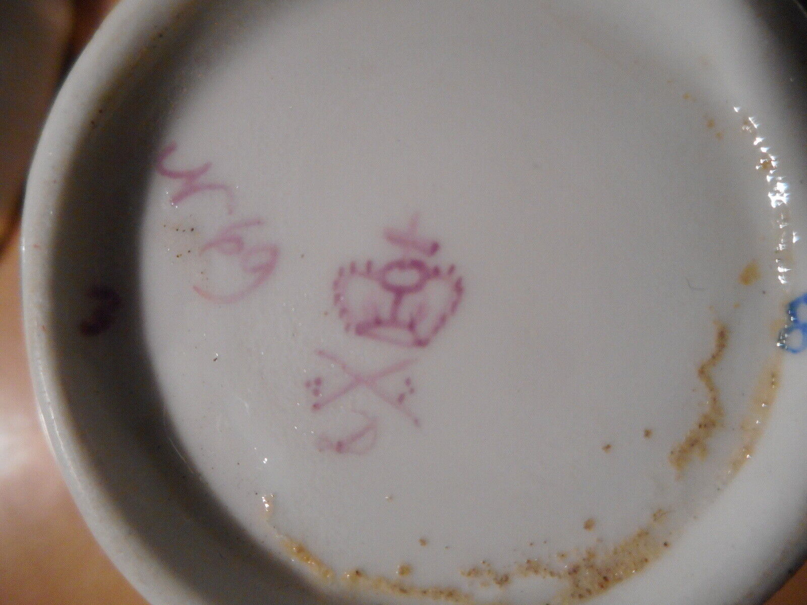 English porcelain cup service ROYAL CROWN DERBY 19th century