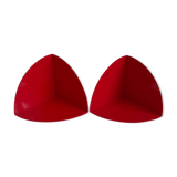 Pair of Giotto Stoppino bookends for Kartell, large model (4910)