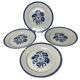 Set of four Lunéville KG plates model Annecy from around 1930.