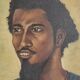 Portrait of a young Mauritanian man Oil on canvas signed Bastien 57x51 cm