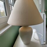 Beige porcelain floor lamp