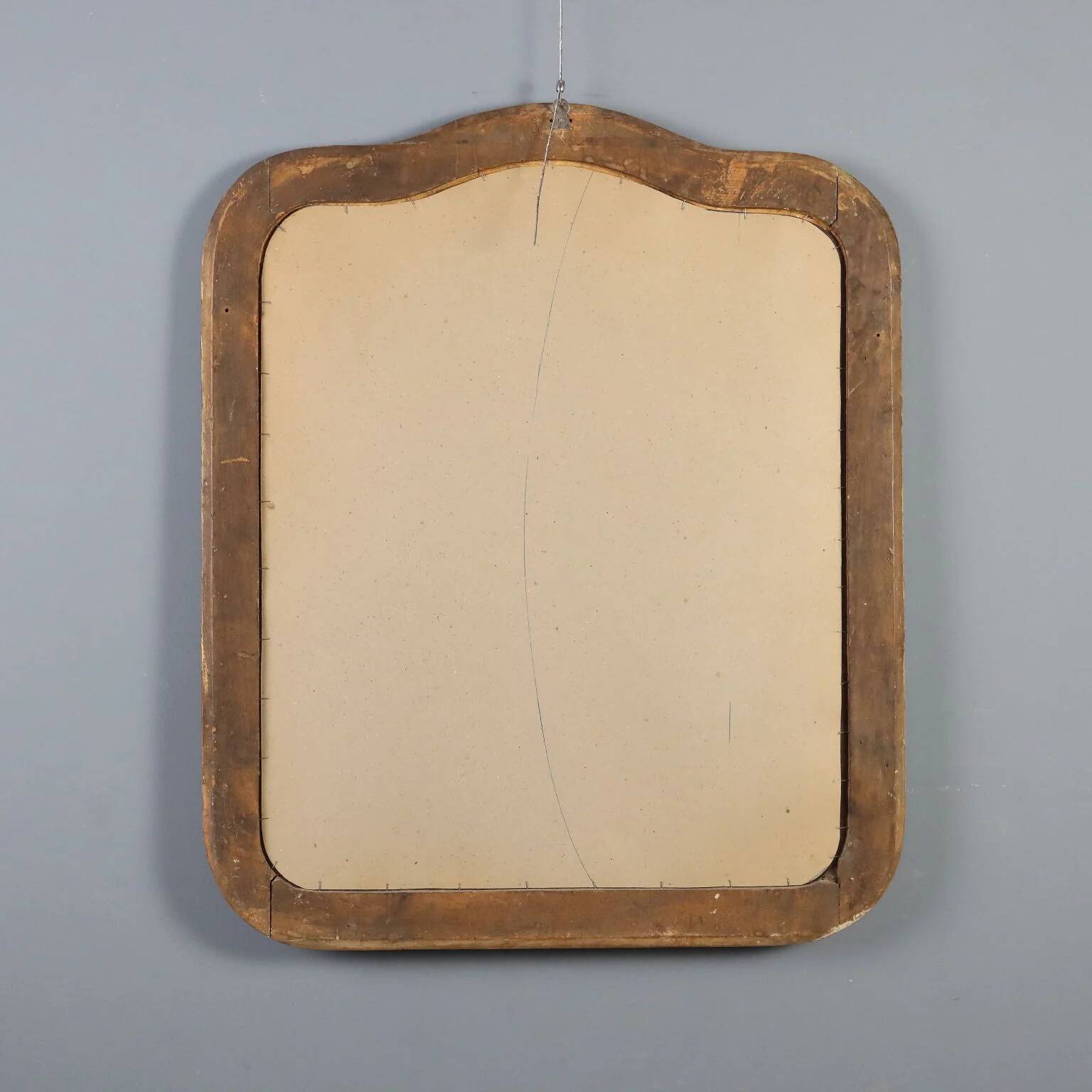 Miroir ancien en bois sculpté et doré, Italie, XIXe siècle