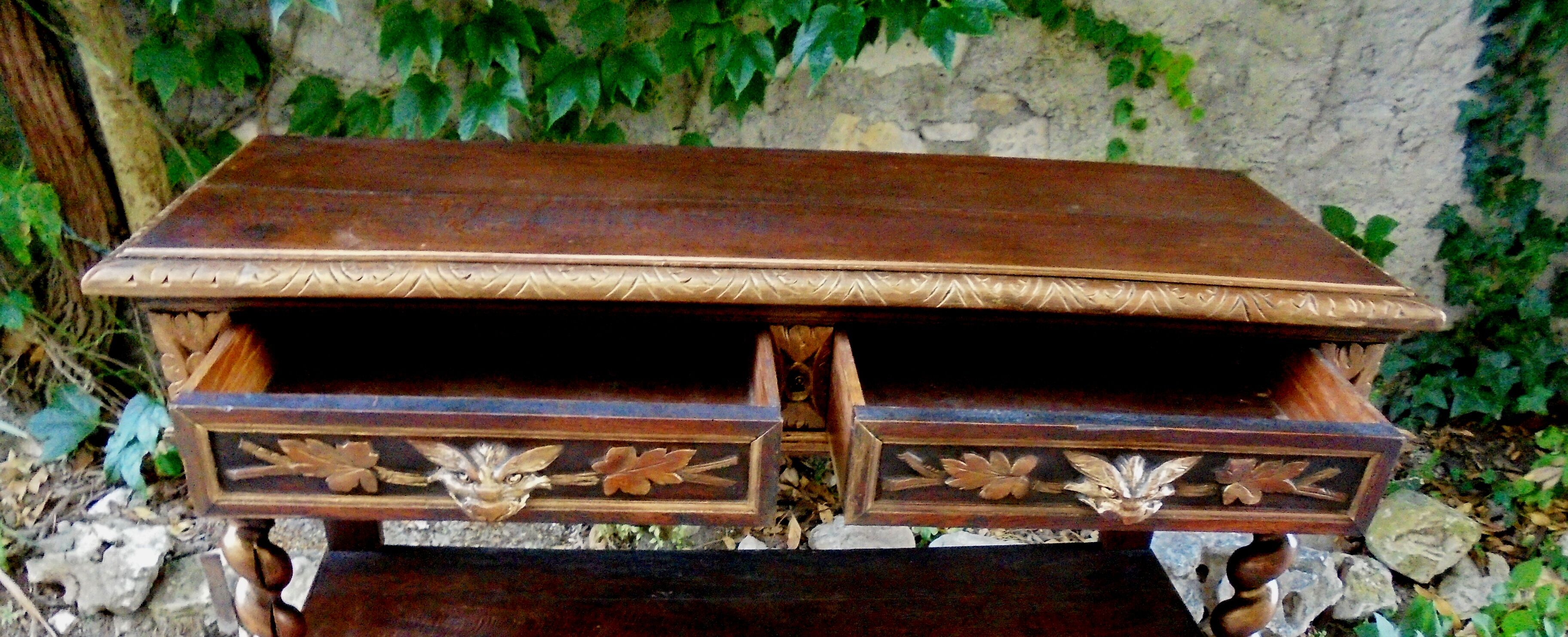 Wooden console