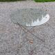 Florent Lasbleiz vintage coffee table in glass and metal