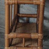 Vintage rattan shelf