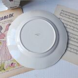 Flat ecru signed Sarreguemines