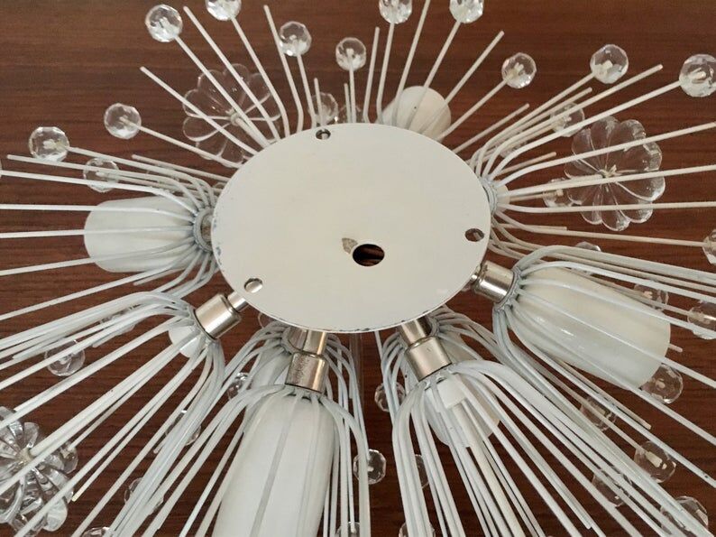 Snowflake wall or ceiling lamp by Emil Stejnar for Rupert Nikoll