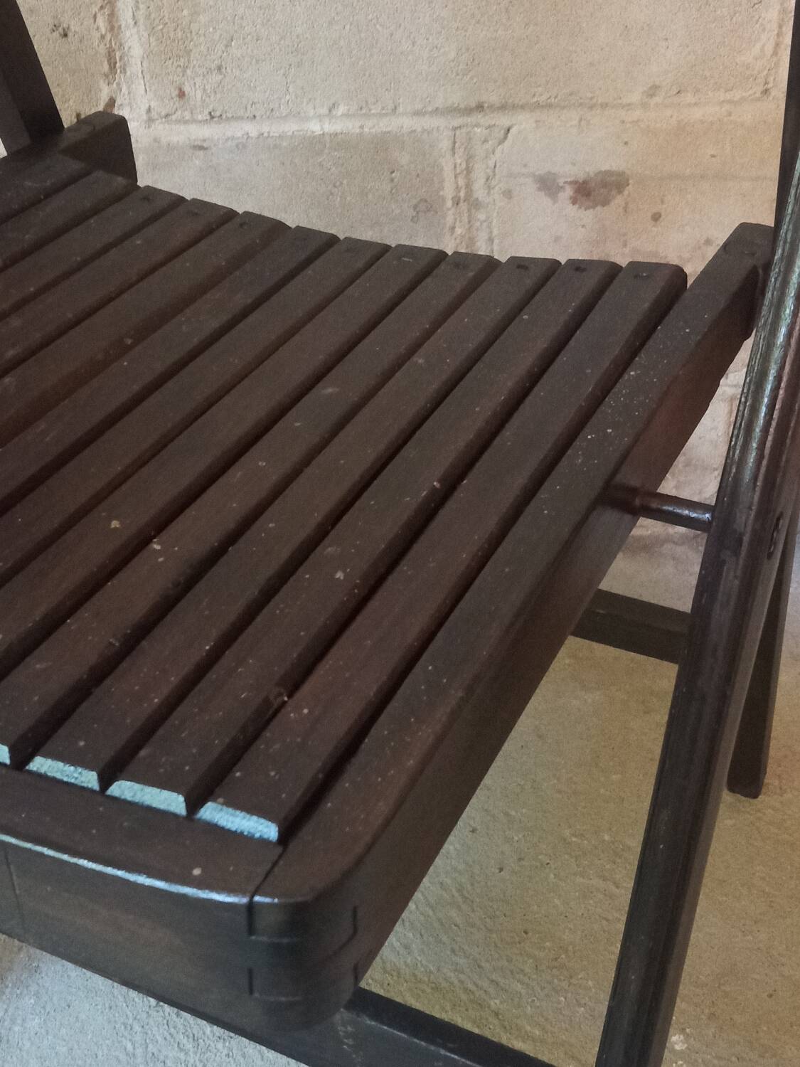 Vintage wooden folding chair