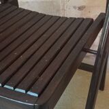 Chaise vintage pliante en bois