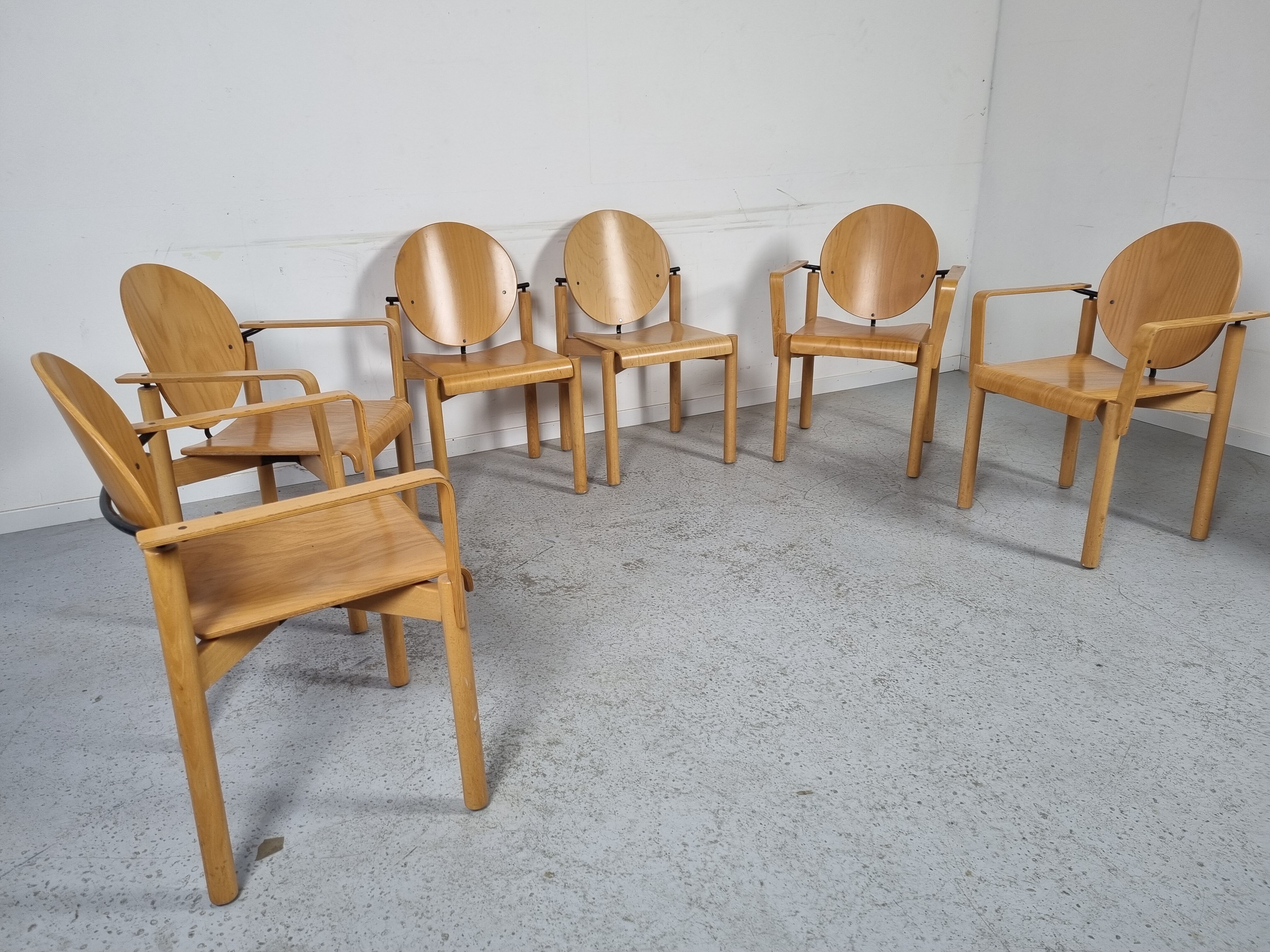 6 kusch&co chairs 80s
