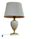 Large vintage 70s table lamp Maison Le Dauphin in brass & ceramic cr