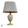 Large vintage 70s table lamp Maison Le Dauphin in brass & ceramic cr