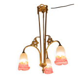 Gilded bronze lustre and glass paste – Müller Frères, Lunéville, circa 192.