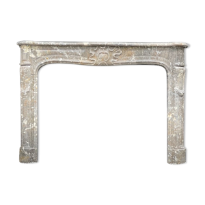 Cheminée Louis XV en marbre gris