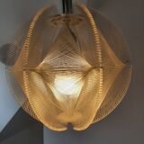 Vintage Sompex pendant lamp in Plexiglas and nylon yarn made by Paul Secon