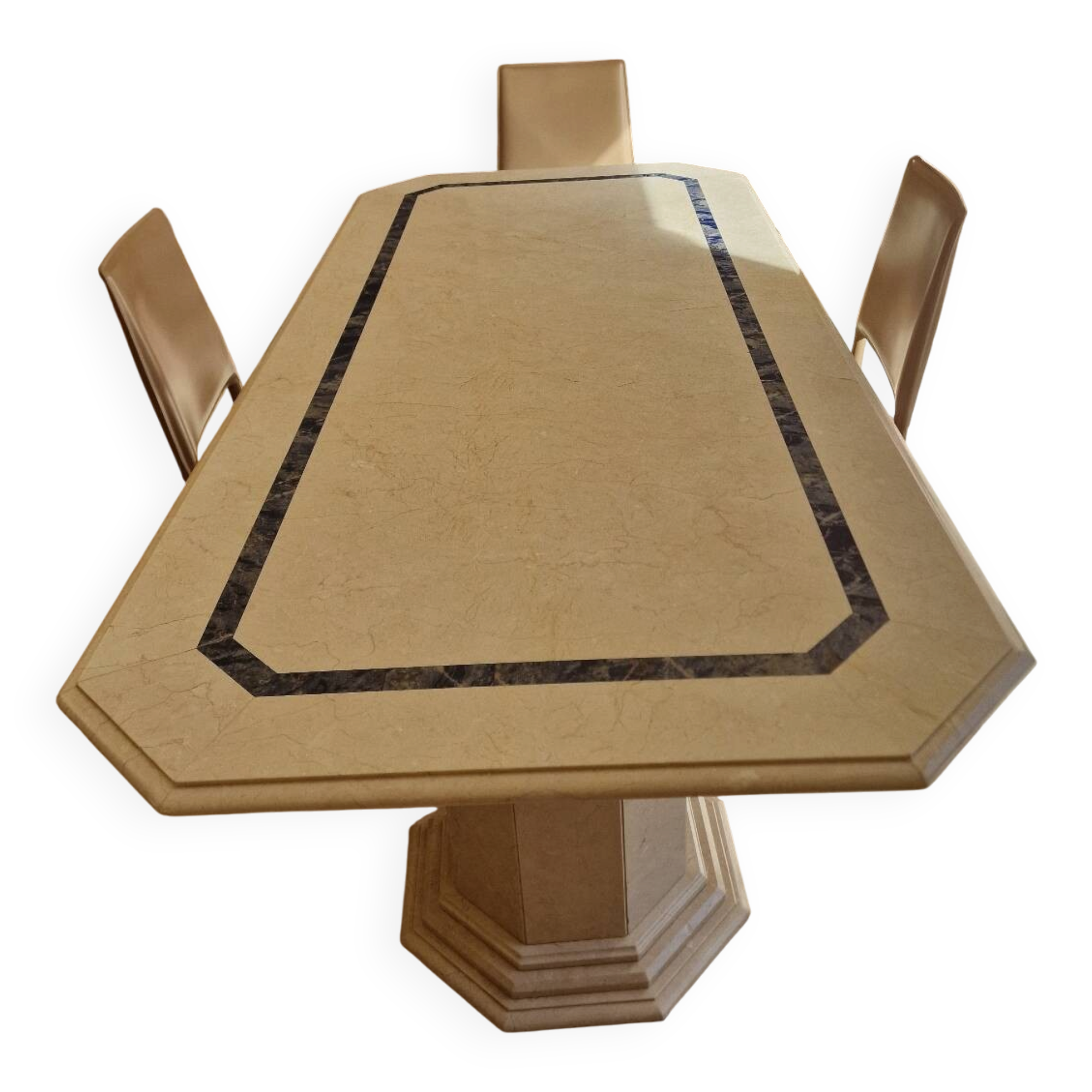 Marble dining table for 6 people.