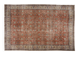 Vintage Anatolian Floral Carpet