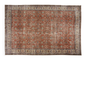 Vintage Anatolian Floral Carpet