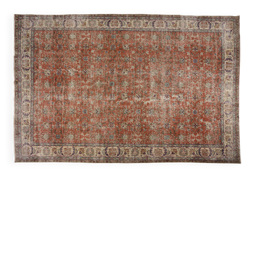 Tapis floral anatolien vintage