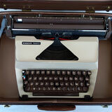 Facit typewriter made in Sweden with its carrying case