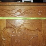 Solid wood TV stand