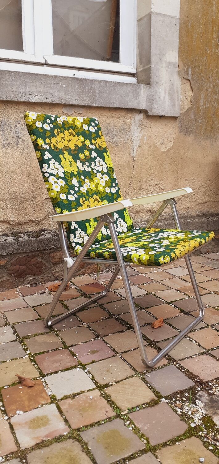 Vintage camping armchair year 70 brand Kettler