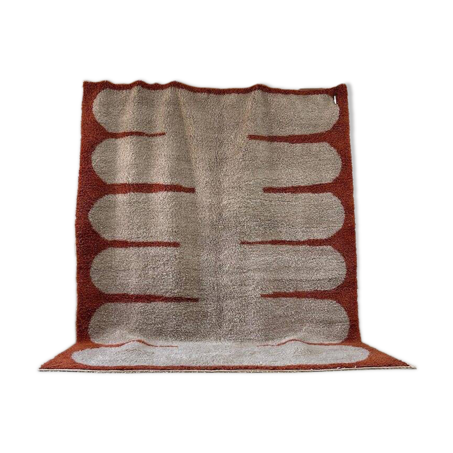 Handmade Moroccan wool rug size 3/4 m