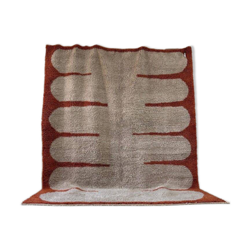 Handmade Moroccan wool rug size 3/4 m