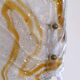 Pair of Scandinavian glass and brass wall light 1970