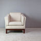 Fauteuil en laine 1970 's mid century danois