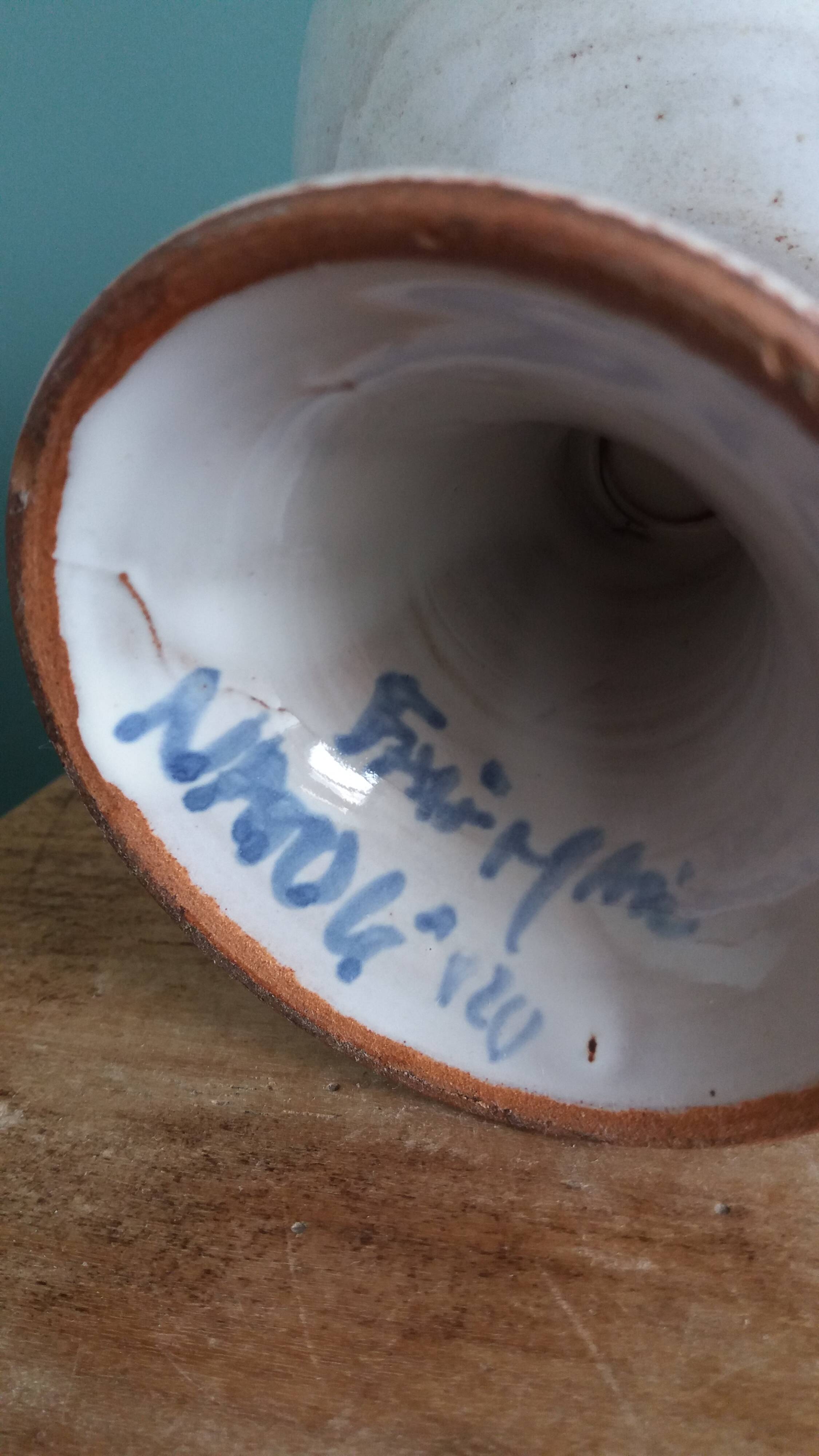 Candle holder signed Natoli from Vallauris
